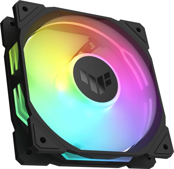 ASUS TUF Gaming TR 120 ARGB Reverse PWM -tuuletin, 120 mm, musta