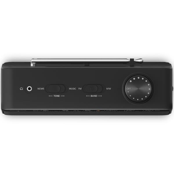 Philips Bærbar analog FM/MW-radio TAR2509. Nett- eller batteridrevet