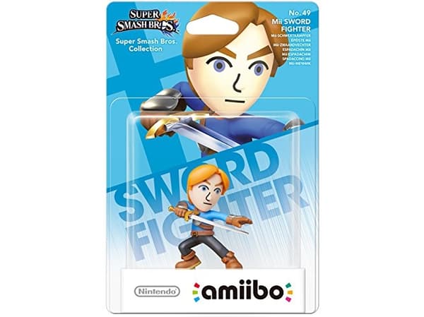 Nintendo amiibo Mii Sword Fighter - Super Smash Bros. Collection - ekstra videospillfigur for spillkonsoll - for New Nintendo 3DS, New Nintendo 3DS X