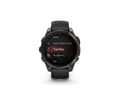 Miniatyrbild 3 av 5: Garmin Fenix 8 - 47 mm - skiffergrå - sportklocka med band - silikon - svart - handledsstorlek: 125-208 mm - display 1.4" - 32 GB - Bluetooth, Wi-Fi,