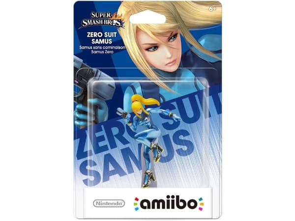 Nintendo amiibo Zero Suit Samus - Super Smash Bros. Collection - ekstra videospillfigur for spillkonsoll