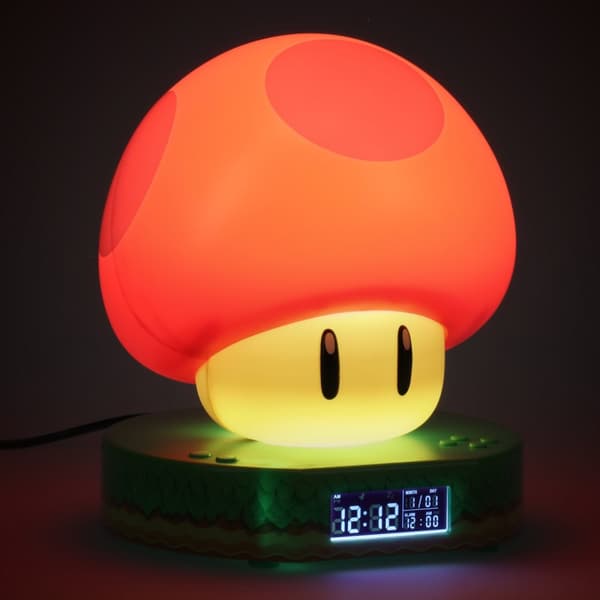 Paladone mushroom vekkerklokke