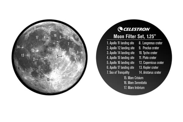 Celestron 1,25" Moon Filter Set