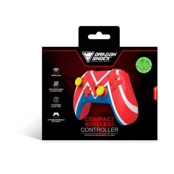 DragonShock Controller Poptop Wireless BT for NSW Mario