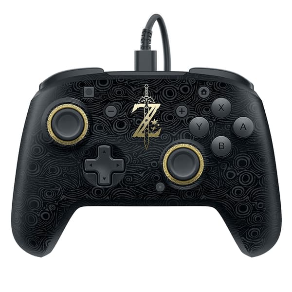 PDP Gaming Switch Breath of Wild Faceoff Deluxe Pro Controller med ledning