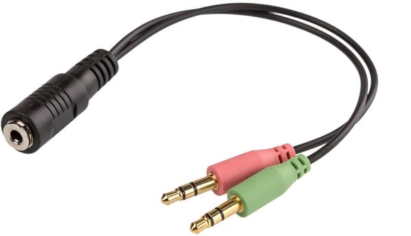 Cablexpert 4-polet TRRS CTIA headset-mikrofonadapter