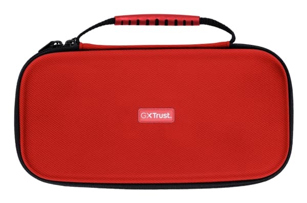 Trust GXT 1248S, Hårt fodral, Nintendo, Svart, Blå, Röd, Nintendo Switch, Nintendo Switch Lite, Nintendo Switch OLED, Stöttålig, Dragkedja
