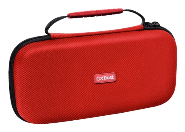 Trust GXT 1248S, Hårt fodral, Nintendo, Svart, Blå, Röd, Nintendo Switch, Nintendo Switch Lite, Nintendo Switch OLED, Stöttålig, Dragkedja