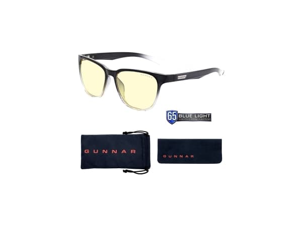 Gunnar Optiks Berkeley, Unisex, Ovaali, Classic, Musta, Läpinäkyvä, Nailon, Meripihka