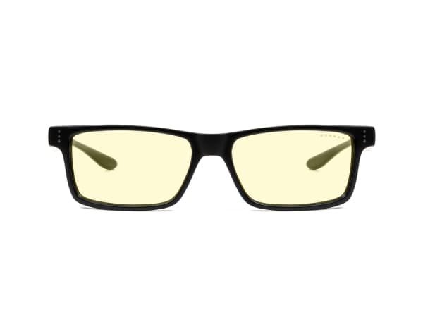 Gunnar Optiks Vertex, Unisex, Rektangel, Mode, Svart, Plast, Bärnsten