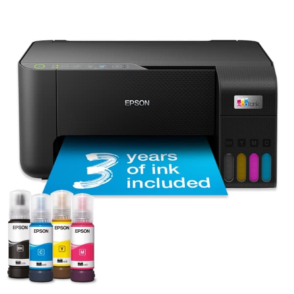Epson EcoTank ET-2860 A4 multifunktionel Wi-Fi-blæktankprinter Sort