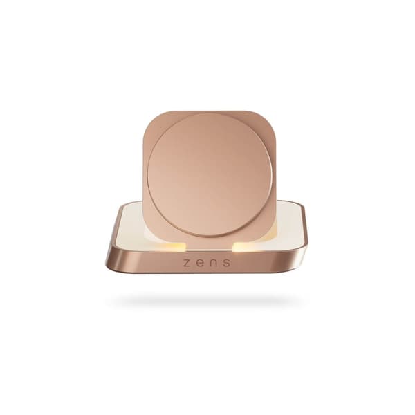 Zens Trådlös Laddare Nightstand Qi 15W Koppar