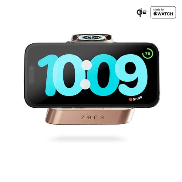 Zens Trådløs Oplader Nightstand Pro 2 Qi2 Kobber