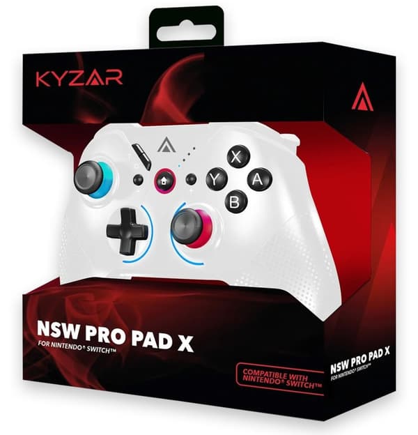 Kyzar Switch PRO -ohjain - valkoinen