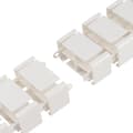 Miniatyrbillede 6 af 8: LogiLink Flexibel vertikal kabelkanal för sitt-/ståbord Vit