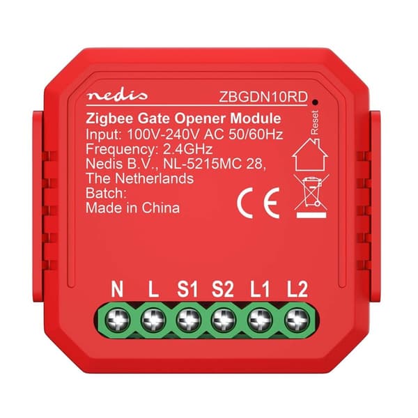 Nedis SmartLife Afbryder | Zigbee 3.0 | 2.5 W | Terminalforbindelse | App tilgængelig til: Android™ / IOS
