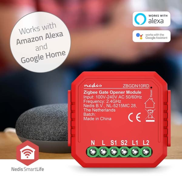 Nedis SmartLife Afbryder | Zigbee 3.0 | 2.5 W | Terminalforbindelse | App tilgængelig til: Android™ / IOS