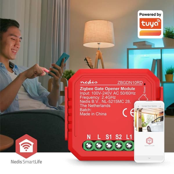 Nedis SmartLife Afbryder | Zigbee 3.0 | 2.5 W | Terminalforbindelse | App tilgængelig til: Android™ / IOS
