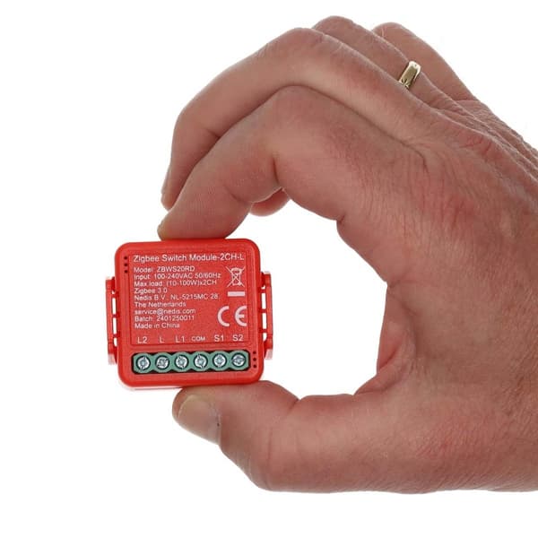 Nedis SmartLife Afbryder | Zigbee 3.0 | 2x100 W | Terminalforbindelse | App tilgængelig til: Android™ / IOS