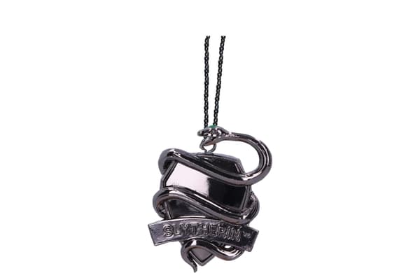 Nemesis Now Harry Potter Slytherin Crest (sølv) hengende ornament 6,3 cm