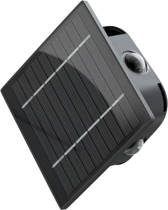 Goobay LED-vegglampe med solcelle Romb, svart 30 lm, 3 moduser varmhvit til kaldhvit (3000, 4200, 6500 K), for indirekte utendørsbelysning
