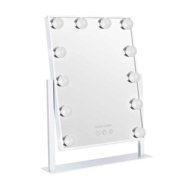 Gillian Jones Hollywood-spegel med LED-ljus Vit