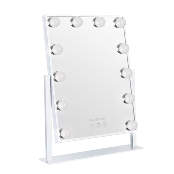 Gillian Jones Hollywood-spegel med LED-ljus Vit