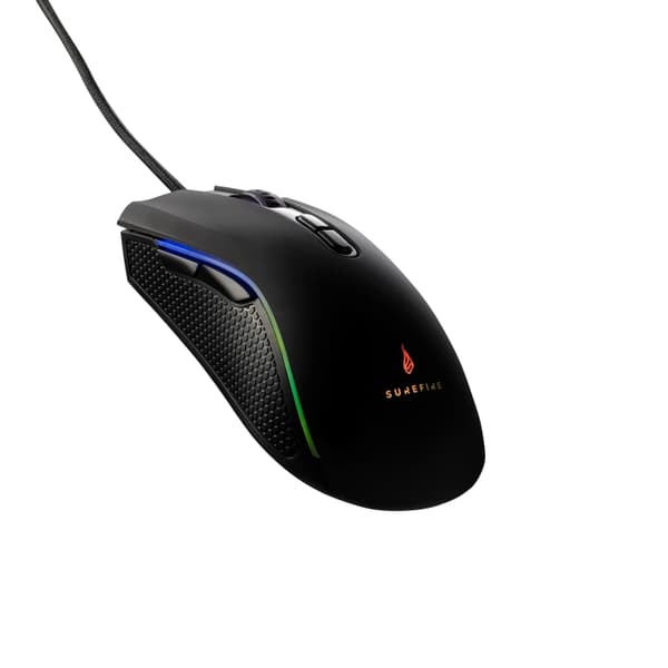 SureFire Hawk Claw spelmus med 7 knappar RGB Svart