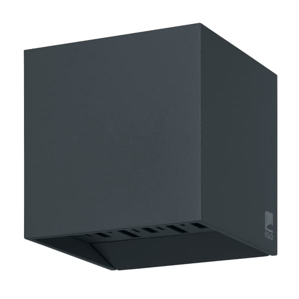 Eglo CALPINO 2 OUTDOOR WALL - Antracit - 10,5 cm højde, 10,5 cm længde, 11 cm dybde