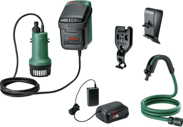 Bosch GardenPump 18V-2000 genopladelig vandpumpe, 2,5 Ah batteri