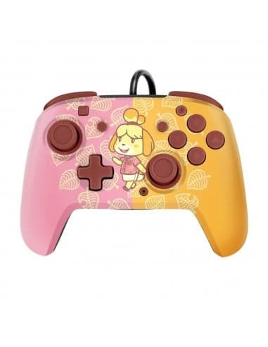 PDP Gaming Faceoff Deluxe Audio Wired Controller Isabelle Licensed Switch
