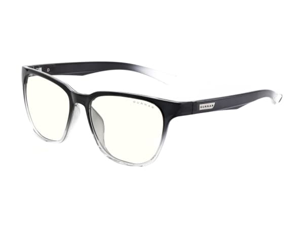 Gunnar Optiks Berkeley, Unisex, Oval, Klassisk, Svart, Transparent, Nylon, Transparent