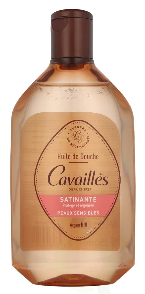Roge Cavailles Satin Shower Oil 250 ml With Argan And Rose