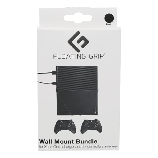 FLOATING GRIP Xbox Onen ja ohjaimen seinäkiinnikkeet - paketti (musta)