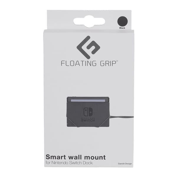 FLOATING GRIP Vægbeslag til Nintendo Switch-dockingstation fra FLOATING GRIP®, sort