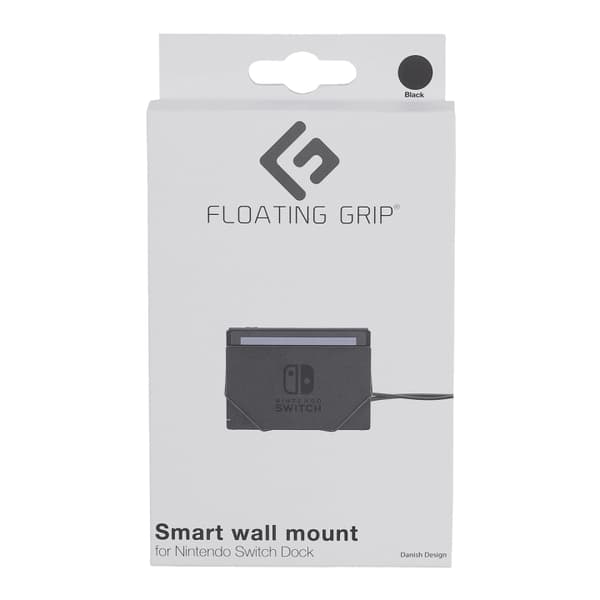 FLOATING GRIP Vægbeslag til Nintendo Switch-dockingstation fra FLOATING GRIP®, sort