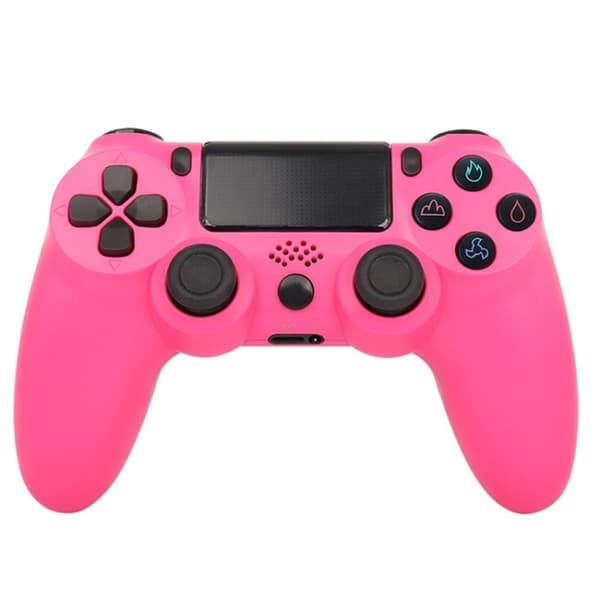 Trådløs PS4-spillkontroller med høyttaler og stereohodesettkontakt - Rosa