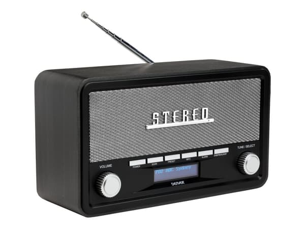 Denver DAB-18DARKGREY DAB bärbar radio Svart