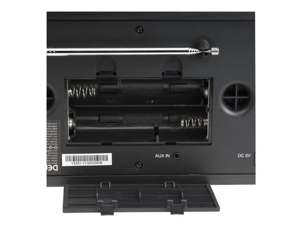 Denver DAB-18DARKGREY DAB bärbar radio Svart