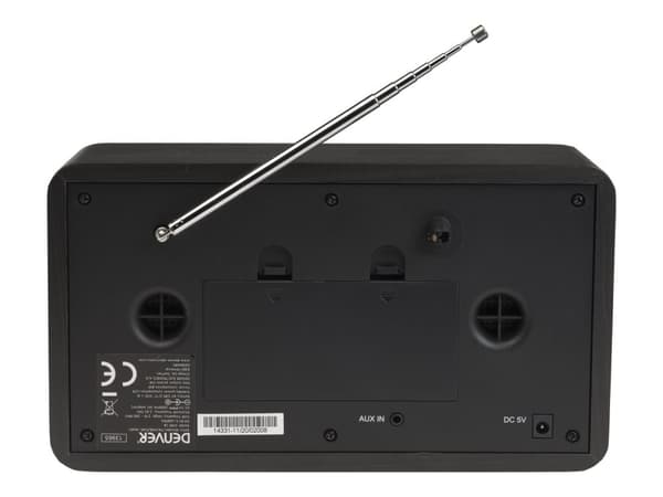Denver DAB-18DARKGREY DAB bärbar radio Svart