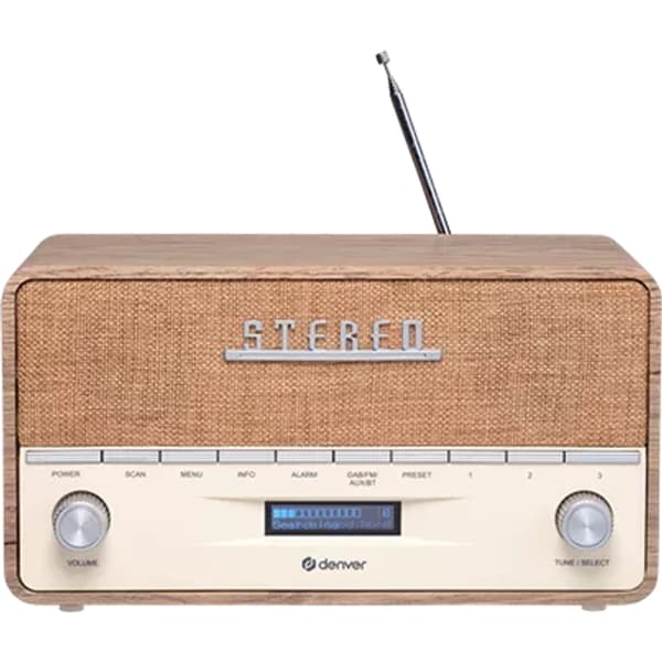 Denver Dab-36Lw Dab radio with Bluetooth and LCD display