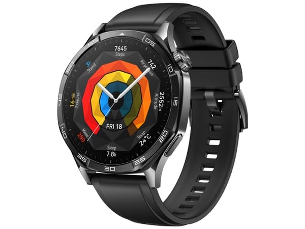 Huawei Watch GT 5 - 46 mm - rostfritt stål - smart klocka med rem - fluoroelastomer - svart - handledsstorlek: 140-210 mm - display 1.43" - NFC, Blue