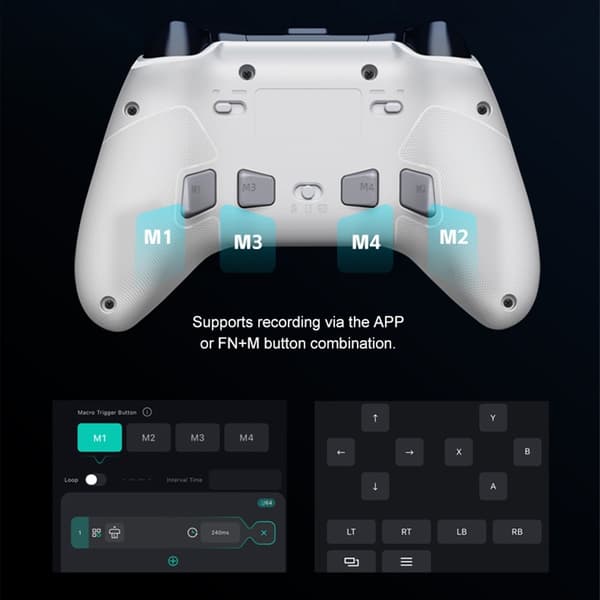 Bluetooth trådløs spilcontroller med modtager Kompatibel med Steam PC Android iOS Nintendo Switch - Lyserød