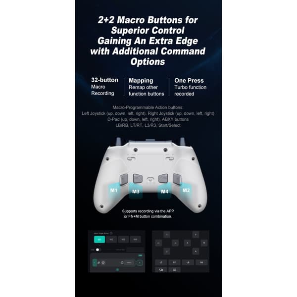 Bluetooth trådløs spilcontroller med modtager Kompatibel med Steam PC Android iOS Nintendo Switch - Lyserød