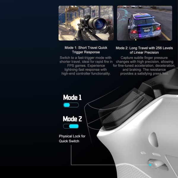 Bluetooth trådløs spilcontroller med modtager Kompatibel med Steam PC Android iOS Nintendo Switch - Lyserød