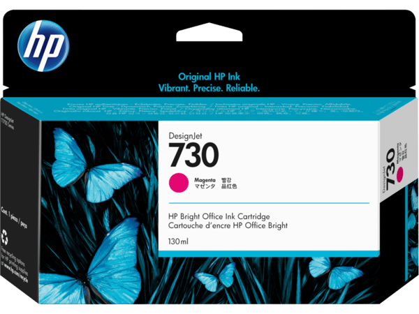 HP Blæk P2V63A 730 Magenta