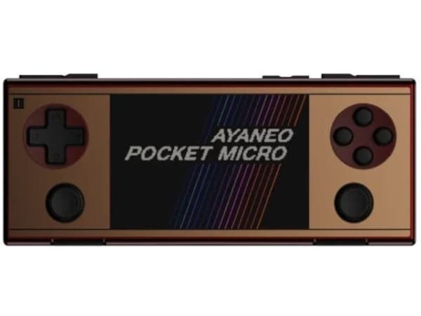 Ayaneo Pocket Micro Handheld Konsole – 8 GB LPDDR4X, 256 GB SSD, retro auksinis