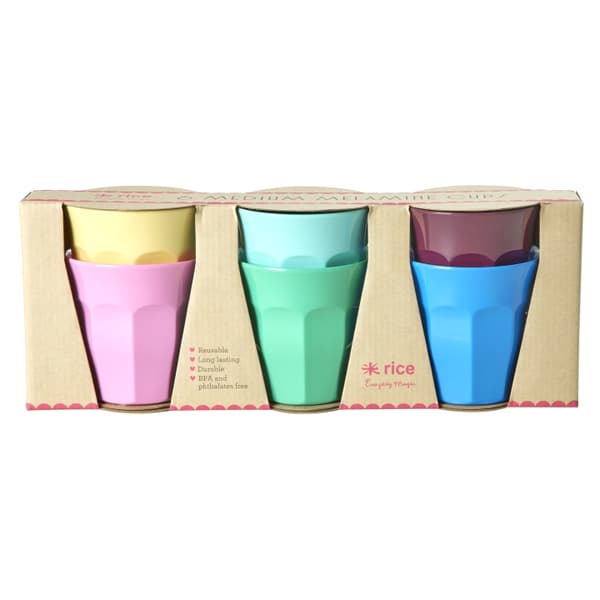 RICE Melaminkopper - Vis dine farver - Medium