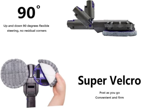 Våtmoppshuvud till Dyson V6, V7, V11