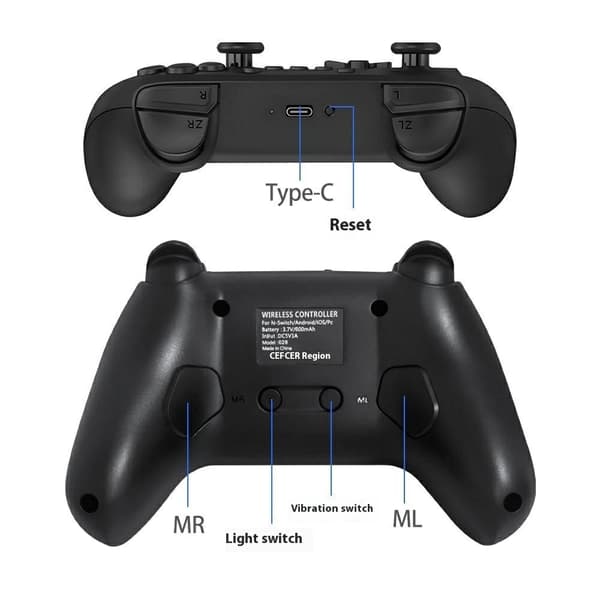Kompatibel med Nintendo Switch Pro Wireless Game Controller Bluetooth Gamepad Controller